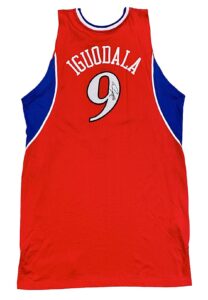 2007-08 Andre Iguodala Philadelphia 76ers Game-Used & Signed Jersey