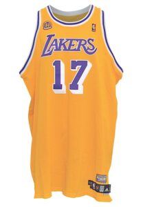 2007-08 Andrew Bynum Los Angeles Lakers TBTC Game-Used Home Uniform