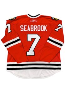 2007-08 Brent Seabrook Chicago Blackhawks Game-Used Jersey