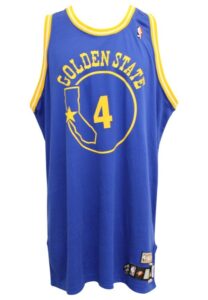 2007-08 Chris Webber Golden State Warriors Game-Used HWC Jersey 