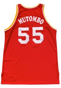 2007-08 Dikembe Mutombo Houston Rockets Hardwood Classics Game-Used Jersey