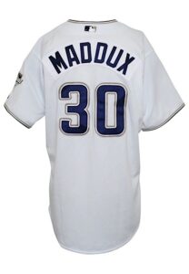 2007-08 Greg Maddux San Diego Padres Game-Used Home Jersey