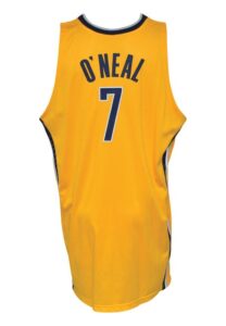 2007-08 Jermaine O’Neal Indiana Pacers Game-Used Road Jersey 