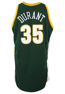 2007-08 Kevin Durant Rookie Seattle Sonics Game-Used Road Jersey