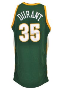 2007-08 Kevin Durant Rookie Seattle SuperSonics Game-Used Road Jersey