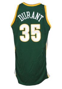 2007-08 Kevin Durant Rookie Seattle SuperSonics Game-Used Road Jersey