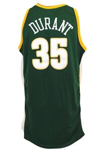 2007-08 Kevin Durant Seattle SuperSonics Rookie Game-Used Road Jersey