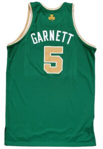 2007-08 Kevin Garnett Boston Celtics St. Patrick’s Day Game-Used Jersey