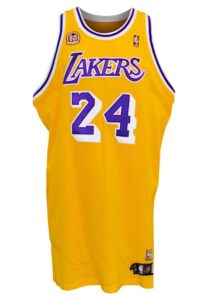 2007-08 Kobe Bryant Los Angeles Lakers Game-Used Turn Back The Clock Home Jersey