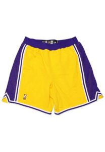 2007-08 Los Angeles Lakers Game-Used TBTC Shorts Attributed To Kobe Bryant