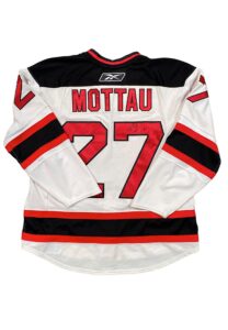 2007-08 Mike Mottau NJ Devils Game-Used & Autographed Jersey