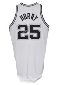 2007-08 Robert Horry San Antonio Spurs Game-Used & Autographed Home Jersey