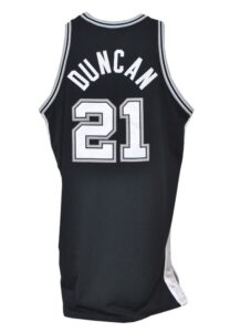 2007-08 Tim Duncan San Antonio Spurs Game-Used Road Jersey Attributed to 1/31/2008 Game vs. Phoenix