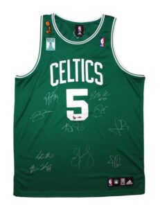 2007-2008 Boston Celtics World Championship Team Autographed Jersey