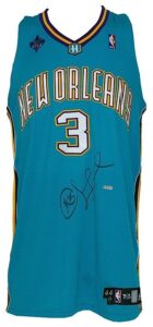 2007-2008 Chris Paul New Orleans Hornets Game Used & Autographed Road Jersey