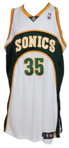 2007-2008 Kevin Durant Rookie Seattle Sonics Game-Used Home Jersey