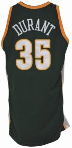 2007-2008 Kevin Durant Rookie Seattle Sonics Game-Used Road Jersey