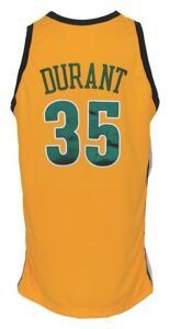 2007-2008 Kevin Durant Rookie Seattle SuperSonics Game-Used Road Alternate Jersey