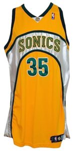 2007-2008 Kevin Durant Rookie Seattle Supersonics Game-Used Road Alternate Jersey