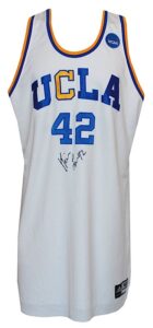 2007-2008 Kevin Love UCLA Bruins Game-Used & Autographed Home NCAA Tournament Jersey