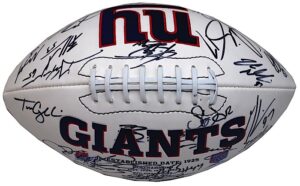 2007-2008 NY Giants Team Autographed Football