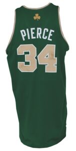 2007-2008 Paul Pierce Boston Celtics Game-Used St. Patrick’s Day Jersey