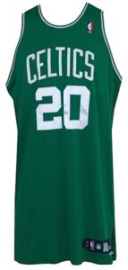 2007-2008 Ray Allen Boston Celtics Game-Used Road Jersey