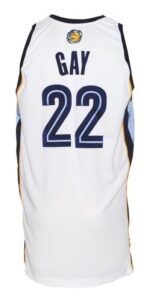 2007-2008 Rudy Gay Memphis Grizzlies Game-Used Home Jersey