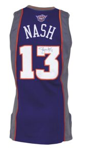 2007-2008 Steve Nash Phoenix Suns Game-Used & Autographed Road Jersey