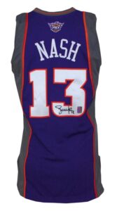 2007-2008 Steve Nash Phoenix Suns Game-Used & Autographed Road Jersey