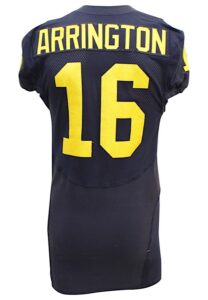 2007 Adrian Arrington Michigan Wolverines Game-Used & Autographed Rose Bowl Jersey