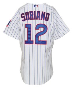 2007 Alfonso Soriano Chicago Cubs Game-Used & Autographed Home Uniform