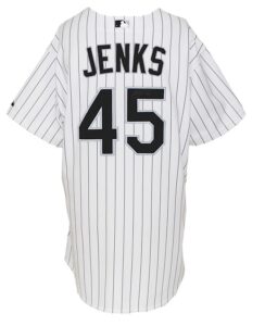 2007 Bobby Jenks Chicago White Sox Game-Used and Autographed Home Jersey