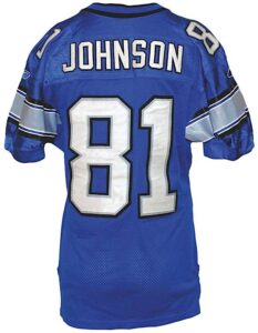 2007 Calvin Johnson Rookie Detroit Lions Game-Used Home Jersey