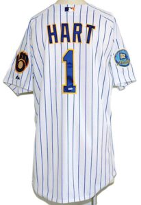 2007 Corey Hart Milwaukee Brewers Game-Used Friday Night Home Jersey