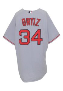 2007 David Ortiz Boston Red Sox Game-Used Road Jersey