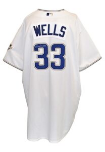 2007 David Wells San Diego Padres Game-Used & Autographed Home Jersey