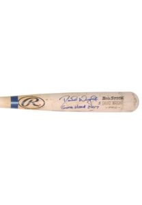 2007 David Wright NY Mets Game-Used & Autographed Bat