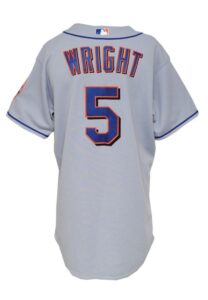 2007 David Wright NY Mets Game-Used Road Jersey