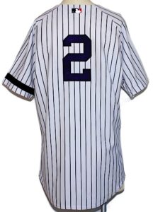 2007 Derek Jeter NY Yankees Game-Used & Autographed Home Jersey with Lidle Arm Band