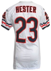 2007 Devin Hester Chicago Bears Game-Used Road Jersey