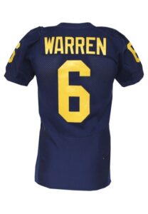 2007 Donovan Warren Michigan Wolverines Game-Used & Autographed Jersey