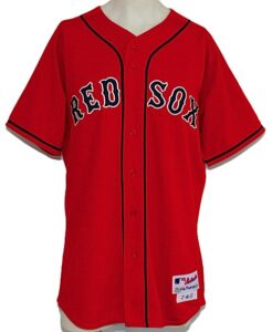 2007 Hideki Okajima Rookie Boston Red Sox Game-Used Red Alternate Jersey