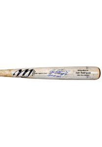 2007 Ivan “Pudge” Rodriguez Detroit Tigers Game-Used & Signed Bat