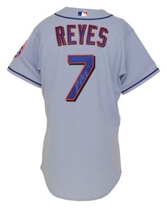 2007 Jose Reyes New York Mets Game-Used & Autographed Road Uniform