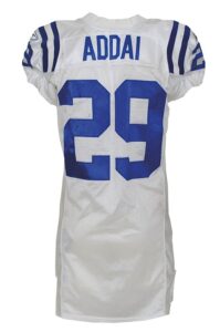 2007 Joseph Addai Indianapolis Colts Game-Used Road Jersey