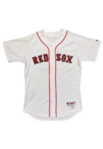 2007 Julio Lugo Boston Red Sox Game-Used Home Jersey