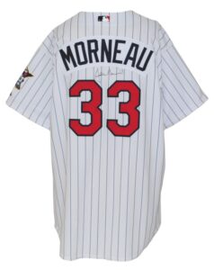 2007 Justin Morneau Minnesota Twins Un-Worn & Autographed Home Uniform & Un-Worn & Autographed Road Uniform