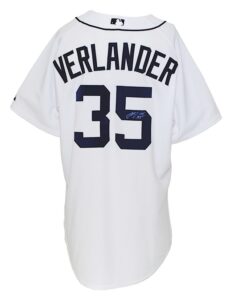 2007 Justin Verlander Detroit Tigers Game-Used & Autographed Home Uniform