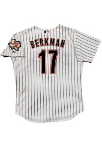 2007 Lance Berkman Houston Astros Game-Used Home Jersey